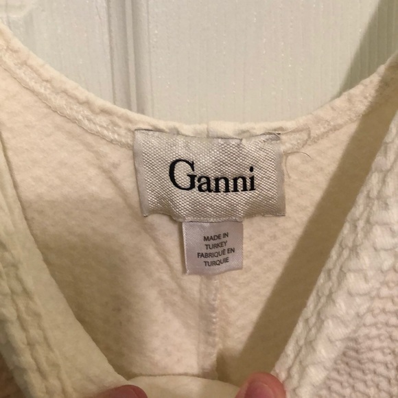 Ivory peplum top Sz Sm